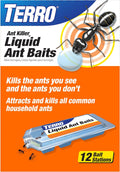 TERRO Ant Killer Bait Stations T300B - Liquid Bait to Eliminate Ants - 12 Count Stations for Effective Indoor Ant Control