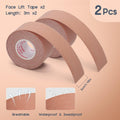 AURUZA 2 Rolls Facial Myofascial Face Lift Tape, Neck & Forehead Smooths Wrinkles, Unisex Anti-Wrinkle Patches for Firming And Tightening Skin