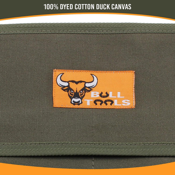 Wrench Tool Roll Organizer, 26 Pocket Roll Up Pouch, Olive Drab Duck Canvas | Handcrafted Heavy Duty Canvas, Metric SAE Compatible, Secure Roll Up