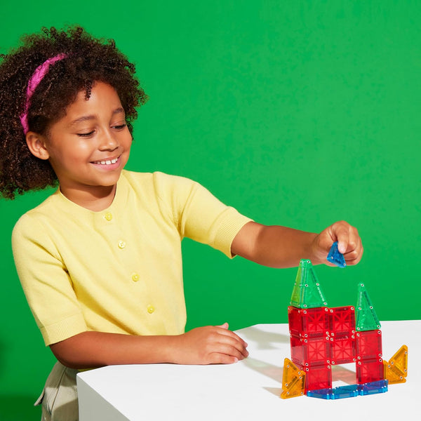 MAGNA-TILES Micromags 26-Piece Travel Magnetic Construction Set Ã¢ÂÂ Bold Colors, the Original Magnetic Building Brand