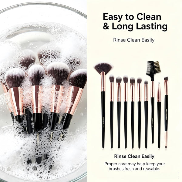 Makeup Brush 15Pcs Eye and Face Professional Makeup Brush Set, Makeup Brushes with Lash Comb, Makeup Brushes Soft Makeup Brushes Set, Eye Shadow