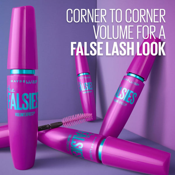 Maybelline Volum' Express the Falsies Waterproof Mascara, Volumizing and Separating Make up Formula, Very Black, 1 Count