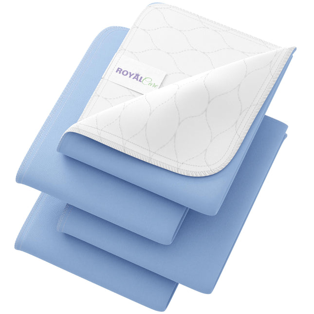 Incontinence Bed Pads - 18X24 | Cotton Blend | Washable Bed Pads for Adults, Chi