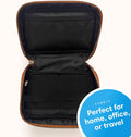 Blue Sky ASMBLD Tech Organizer, 8" x 4.5" x 2", Faux Leather, Non-Dated, Zip Closure, Travel Cable Organizer for Cords, Chargers, and Accessories