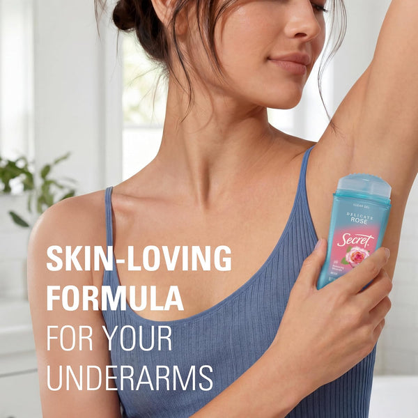 Secret Fresh Antiperspirant Deodorant for Women, 72Hr Breathable Sweat & Odor Protection, Instant Freshness & Gentle, PH Balancing Minerals, Clear