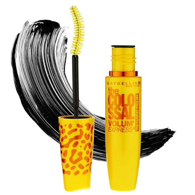 Maybelline New York Volume Express Colossal Cat Eyes Washable Mascara, Glam Blac