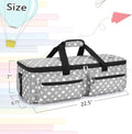 LUXJA Carrying Bag Compatible with Cricut Explore Air and Maker, Gray Dots | Tote Bag Compatible with Cricut Explore Air, Silhouette Cameo 4 and