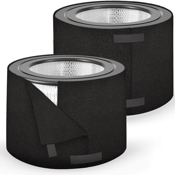 Carbon Pre-Filter for Honeywell 50250 Air Purifier, 2 Pack | Odor Control Fits Enviracaire & Kaz 50250-S; activated charcoal + zeolite; traps