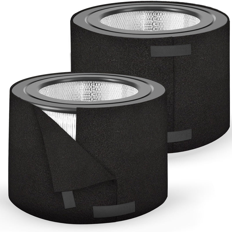 Carbon Pre-Filter for Honeywell 50250 Air Purifier, 2 Pack | Odor Control Fits Enviracaire & Kaz 50250-S; activated charcoal + zeolite; traps