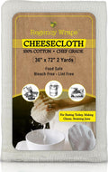 Regency Wraps Chef-Grade 100% Cotton Cheese Cloth 36"X72" (2Yds), Bleach & Dye Free, Food Safe for Cooking, Straining, Roasting Turkey, Durable