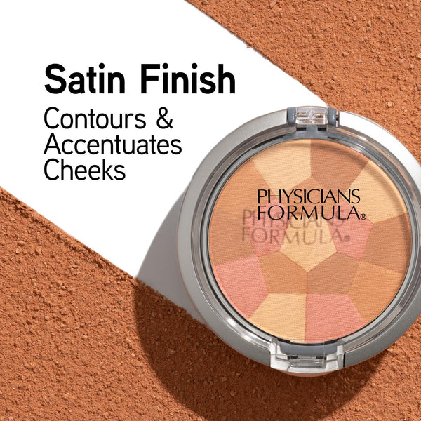 Physicians Formula Powder Palette Multi-Colored Blush Powder Blushing Peach, Dermatologist Tested