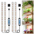 Kullsinss 16in Grow Light Strips, 120 LEDs Full Spectrum Indoor Plant Light | Under Cabinet Growing Lamp with 6/12/16H Auto Timer, 5 Dimmable