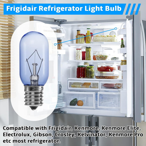 297048600 Refrigerator Light Bulb 40W FOR Frigidaire Kenmore Whirlpool KitchenAid Electrolux 241552802 AP3770086 AP3867287 AH976993 EA976993