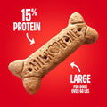 Milk-Bone Crunchy Large Dog Treats, 24 Oz. Box, Original Beef Flavor Large 24 Ounce (Pack of 1)
