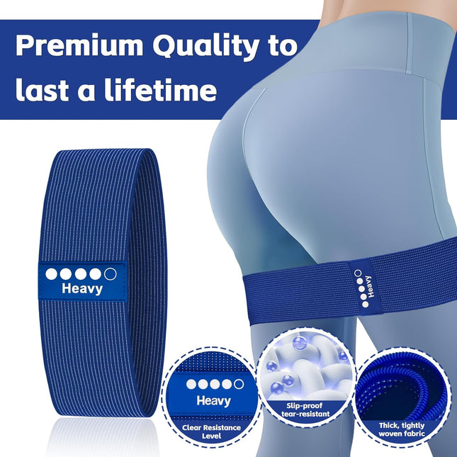 Resistance Bands for Working Out - 5 Exercise Bands Set with Workout Guide - Fab