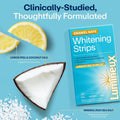 Lumineux Teeth Whitening Strips, Peroxide Free, 9 Treatments (1 Month) | Peroxide free, enamel safe, dentist formulated, clinically tested &