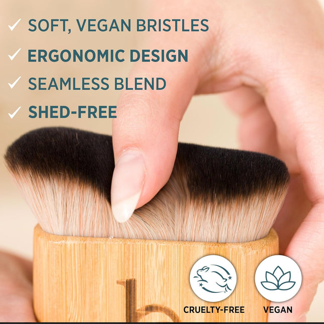 Ultra Soft Self Tanner Brush - Kabuki Brush for Body Foundation & Makeup, Blendi
