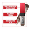 Maybelline Tattoo Studio Brow Styling Gel, Waterproof Eyebrow Make Up, Brow Tint for up to 36HR Wear, Blonde, 1 Count