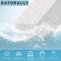 Pumice Cleaning Stone with Handle, 2 Pack Bowl Cleaner Toilet Brush, White | Non-Slip Long Plastic Handle, for Kitchen, Bath, Pool, Household Cleaning