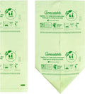 UNNI Compostable Liner Bags, 3 Gallon, 11.35 Liter, 100 Count, Extra Thick 0.71 Mil, Small Kitchen Food Scrap Waste Bags, ASTM D6400, US BPI, CMA