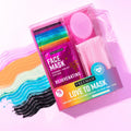 Freeman 14 Piece Love To Mask Variety Pack, Facial Masks For All Skin Types, Hydrate, Detoxify, & Clear Skin, Exfoliating Scrub, Bonus Headband
