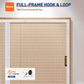 MAGZO Magnetic Screen Door Fit Door Size 36 X 96 Inch, Screen Size 38" X 97" Strong Magnet Door Mesh with Reinforced Hook & Loop for Patio,
