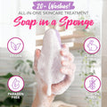 Spongeables Anti Cellulite Body Wash in a 20+ Wash Sponge, Lavender, 1 Count Lavender 1 Count (Pack of 1)