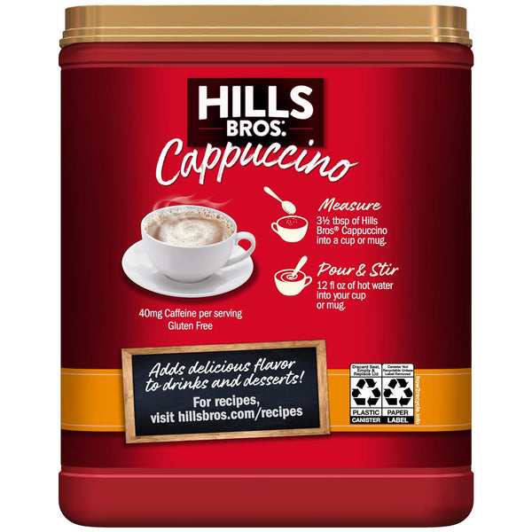 Hills Bros. Instant Cappuccino Mix, White Chocolate Caramel CappuccinoÃÂ¢ÃÂ¢Ã¢ÂÂÃÂ¬ÃÂÃ¢ÂÂ¬ÃÂeasy to Use, Enjoy Coffeehouse Flavor from