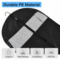 43" Suit Bags for Closet Storage and Travel, Garment Bags for Hanging Clothes, Suit Garment Bag for Men, Black Suit Cover Bags with Clear Window