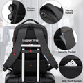 DUSLANG 17 Inch Laptop Backpack for Travel Water Resistant College Backpack for Men/Women Laptop Bag with USB Charging Port and Clear Cosmetic