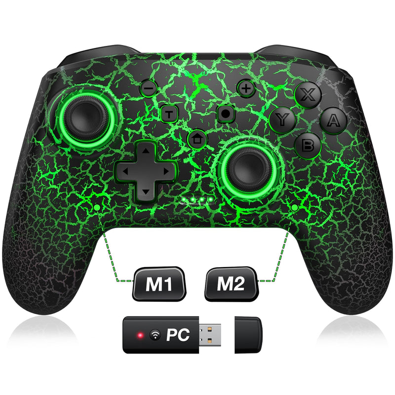 Wireless Switch Controller for Nintendo Switch/Switch 2/Lite/OLED Controller, Switch Controller with a Mouse Touch Feeling on Back Buttons, Extra