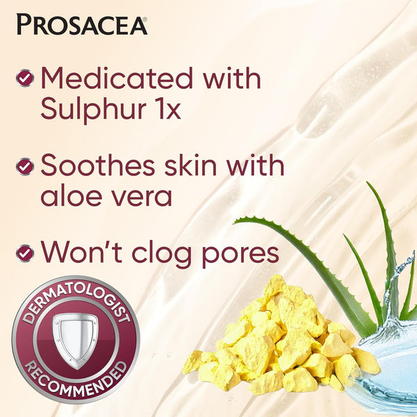 Prosacea - Medicated Rosacea Treatment for Face - Heals Rosacea Symptoms of Redness, Pimples and Irritation - Fragrance Free - 0.75 oz Pack of 1