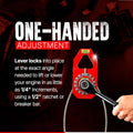 Engine Hoist Sling | No Chain Hoist Hassle | 1 Ton Capacity | 45 Degree Tilt | Single Hand Operation | Easy Engine Swap | Mounting Cleats Fasten