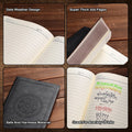 Fetinar Leather Vintage Journal Notebook,300 Pages,Leather Softcover Lined Journal Notebooks for Women Men,Notebook Journals for Writing