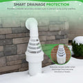PumpSpy Sump Pump Discharge Freeze Protection - Transition from 1.5" Pipe to 4" Discharge Line - Prevents Pipe Bursts, Pump Failure, and Basement