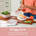 Bentgo Salad Container - 54 oz Bowl with 4-Compartment Toppings Tray, Dressing Container, Reusable Fork, BPA-Free Lunch Box for Meal Prep & Food