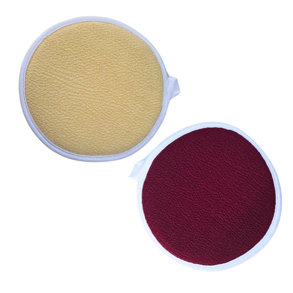 Moroccan Exfoliating Kessa Glove - Traditional Beauty Essential for Deep Skin Cleansing, Skin Exfoliation & Dead Skin Removal (set of 2 facial