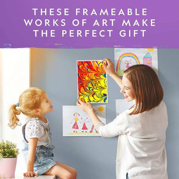 National Geographic Marbling Paint Craft Kit to Create Marble Art for Kids Paint Marbling Kit