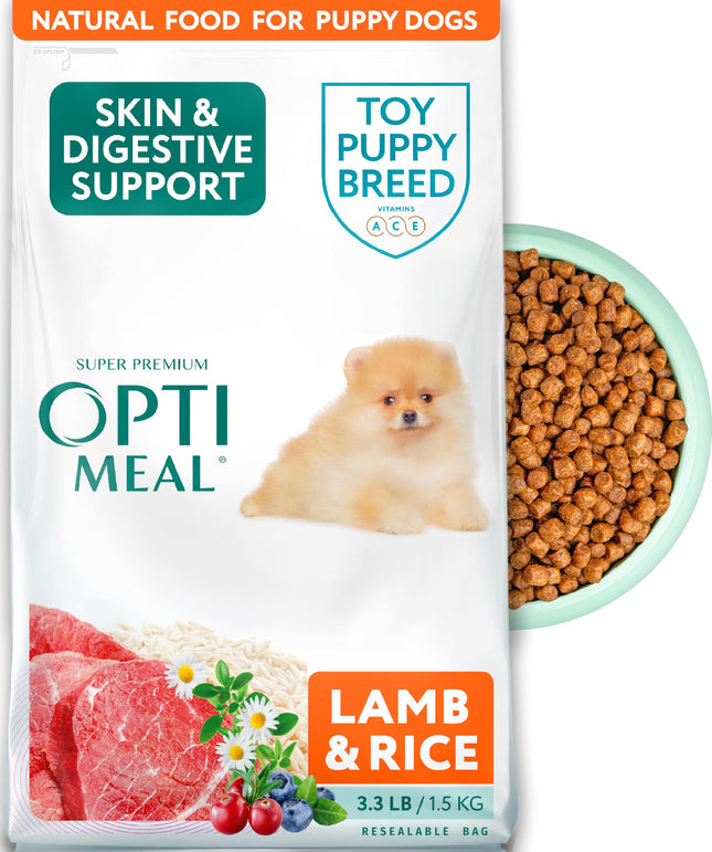 Optimeal Puppy Toy Breed Dog Food - Premium Dry Recipe for Small and Toy Breed P