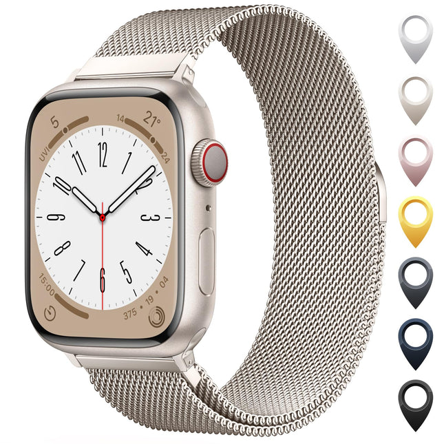 Original Milanese Loop Band Compatible with Apple Watch 38Mm 40Mm 41Mm 42Mm 44Mm 45Mm 46Mm 49Mm - Women & Men Magnetic C