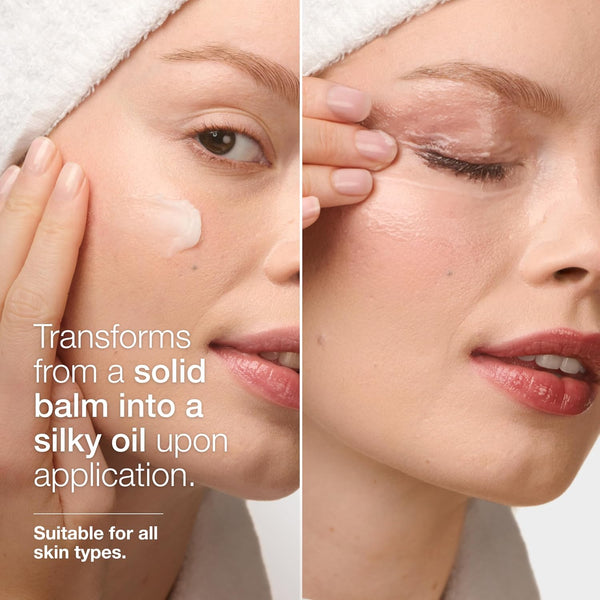 Clinique Take The Day Off Cleansing Balm Makeup Remover | Dissolves Face + Eye Makeup and Sunscreen | For All Skin Types 1 Ounce - Mini Travel Size