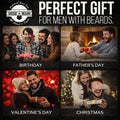 Beard Brush, Beard Comb, Beard Oil, & Beard Balm Grooming Kit for Men'S Care, Travel Facial Hair Set for Growth, Styling, Shine & Softness, Great