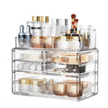 ZHIAI Stackable Organizer, Acrylic Cosmetic Organizer for Dresser, Vanity, Kitchen Cabinet, Bathroom, Under Sink, Home Organization and Storage (1
