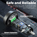 Radar Detector Power Cord with Dual USB Charger Ports - Replacement Power Adapter Compatible with Valentine One, Escort, Passport, Uniden