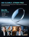 TIJN Olisa Blue Light Blocking Glasses for Women Men,Retro Oval Frame Bluelight Eyeglasses for Gaming/Computer/Screen 01. Whiskey Tortoise Clear