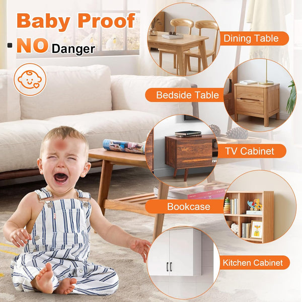 12 Pack Corner Protector Baby, Table Corner Protectors Guards Baby Proofing | Furniture Corner & Edge Safety Bumpers Covers Cushion, Clear Clear