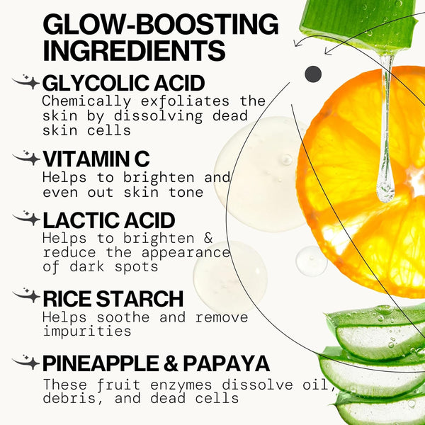 Pacifica Sheet Face Mask - Glow Baby Brightening Facial Mask W/Vitamin C, Aloe & Kelp Ã¢ÂÂ Cooling Mask for Dark Spots & Fine Lines - Clean Beauty