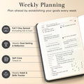 2025 Planner, Daily Journal & Gratitude Journal All-In-One with to Do List, Self Care Prompts & Habit Tracker - 5.8 X 8.3 - Black