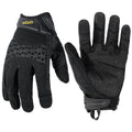 HANDLANDY Mens Work Gloves Touch screen, Utility Mechanic Gloves, Flexible Breathable Fit- Padded Knuckles & Palm X-Large Black