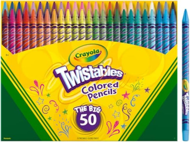 Crayola Twistables Colored Pencil Set (50Ct), Kids Easter Basket Essentials & St